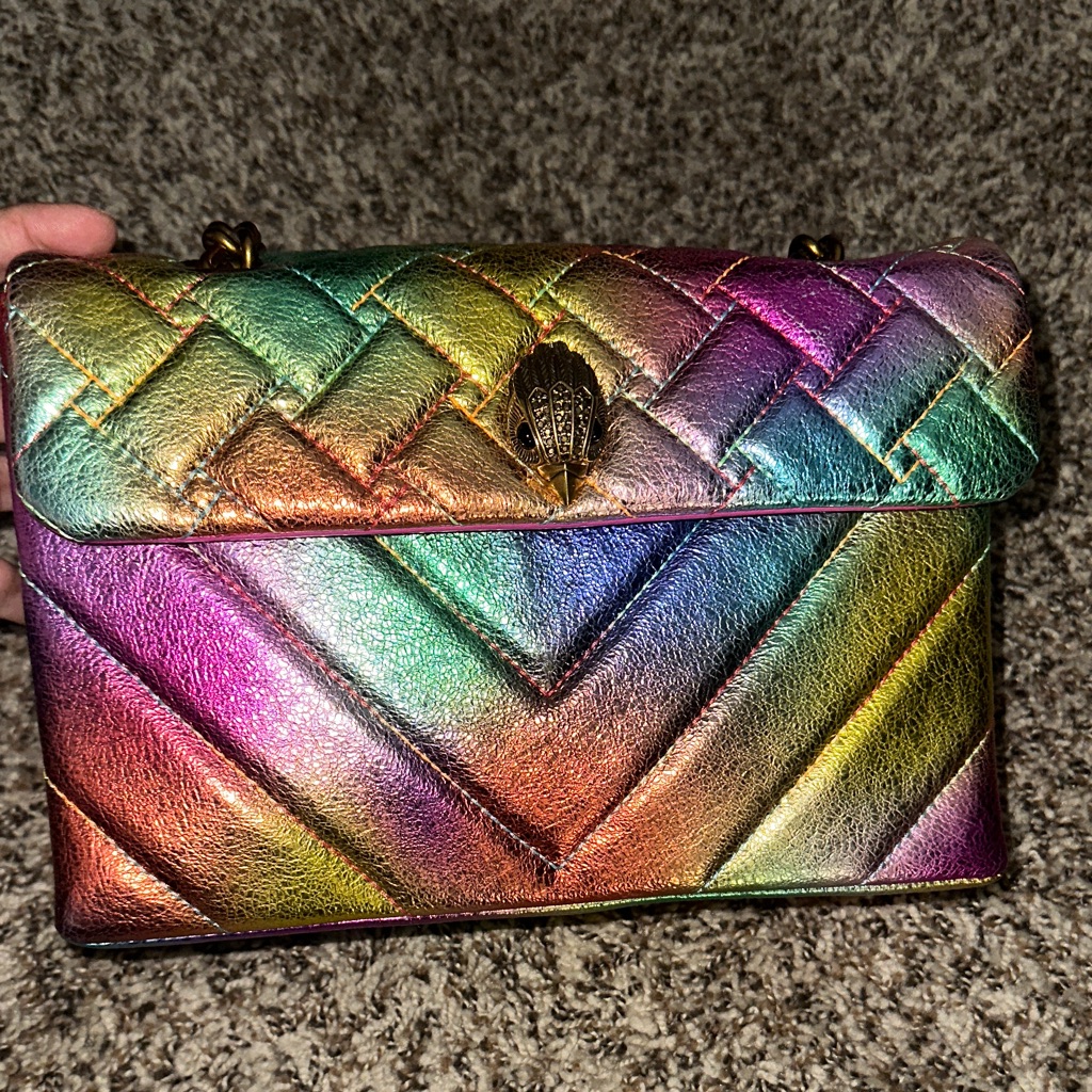 Kurt Geiger Rainbow Quilted Crossbody Bag